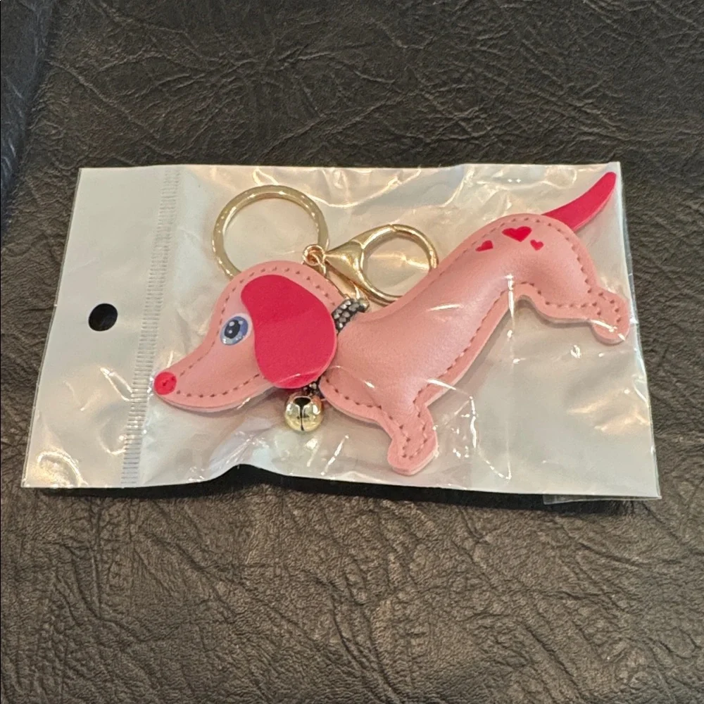 Dachshund Dog Keychain Bag Charm, NEW - Picture 2 of 5
